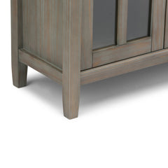 Sovereign Low Storage Cabinet with Tempered Glass Door - Storage Cabinets