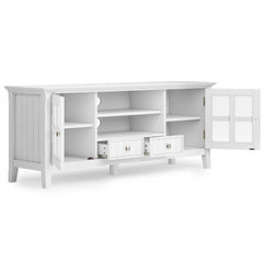 Spectrum TV Stand with Tempered Glass Doors and Adjustable Shelves - TV Stand