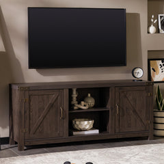 Sublime Barn Door 3-Shelf TV Stand for TVs up to 65” - TV Stand