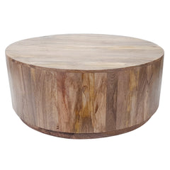 Tamia Round Wooden Coffee Table - Table