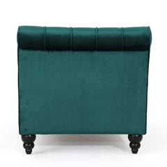 Upholstered Chaise Lounge with Diamond Tufted - Chaise Lounge