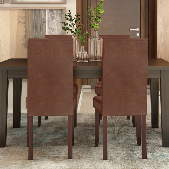 Upholstered Faux Leather Dining Chair, Set of 2 - Dining Chairs