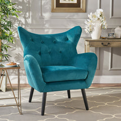 Upholstered Sofa with Button Tufted Back and Flared Arm - Accent Chairs
