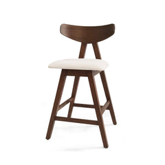 Utopia Counter Stool with Iconic Splayed Legs and Stunning Wood Frame, Set of 2 - Counter Stool