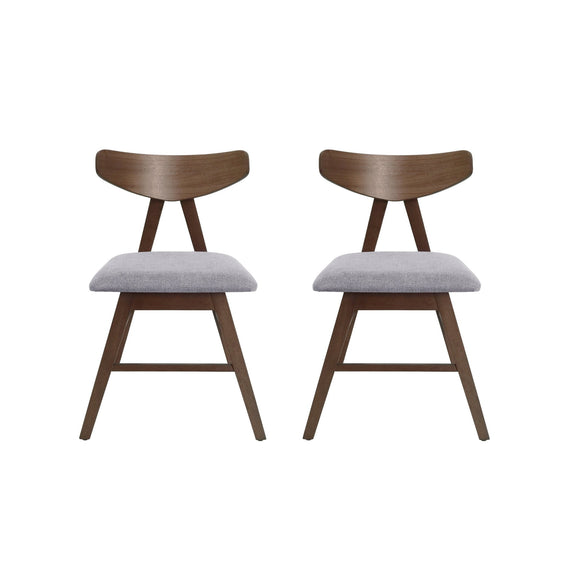 Utopia Dining Chair with Iconic Splayed Legs and Stunning Wood Frame (set of 2) - Dining Chairs