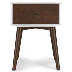 Valor Solid Wood Nightstand with Tapered Legs - Nightstands