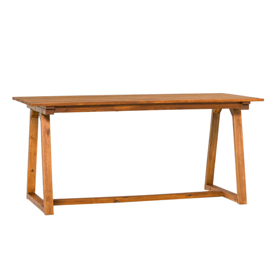 Velvetic Outdoor Solid Wood Slat-Top Dining Table - Dining Tables