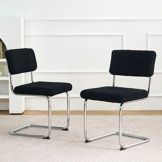 Vogue Modern Dining Chair with Metal Leg, Set of 2 - Dining Chairs