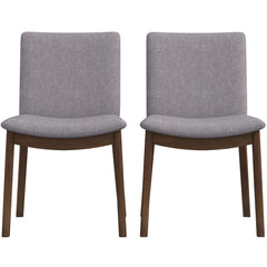 Wistful Solid Wood Dining Chair with Fabric Upholstery, Set of 2 - Dining Chairs
