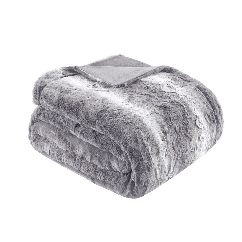 Zeona Oversized Faux Fur Throw, 60