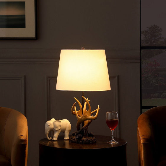 26" In Natural Royal Stag Deer Antler Modern Table Lamp - Pier 1