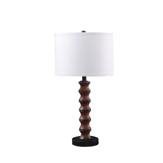 27.5" In Coastal Littoral Wood Insp Modern Table Lamp - Pier 1