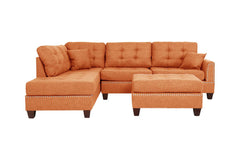 3 Piece Sectional Sofa Set with Reversible Chaise And Ottoman - Pier 1