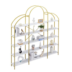 4 Tiers Home Office Bookshelf with X Frame - Pier 1
