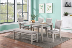 6 Piece Dining Table Set with 4 Side Chairs and Bench - Pier 1