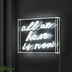 All-We-Have-Is-Now-X-Contemporary-Glam-Acrylic-Box-USB-Operated-LED-Neon-Light-Decorative-Lighting