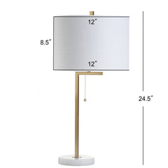 Alyssa Metal/Marble LED Table Lamp - Pier 1