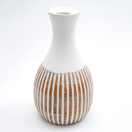 Aqdas Large Color Block Vase With Neck - Pier 1