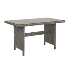 Asti All-Weather Wicker 3-Piece Outdoor Dining Set with 30"H Table with Glass Top and Two 37"H Dining Chairs - Pier 1