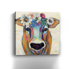 Beau With Flowers Canvas Giclee - Pier 1