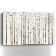 Birch Trees On White Canvas Giclee - Pier 1