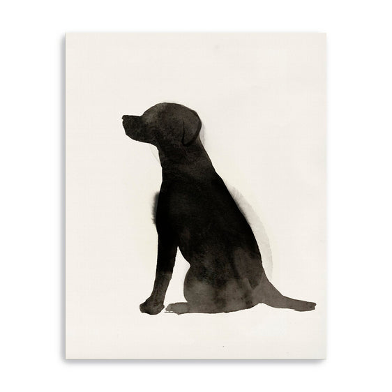 Black Dog Canvas Giclee - Pier 1