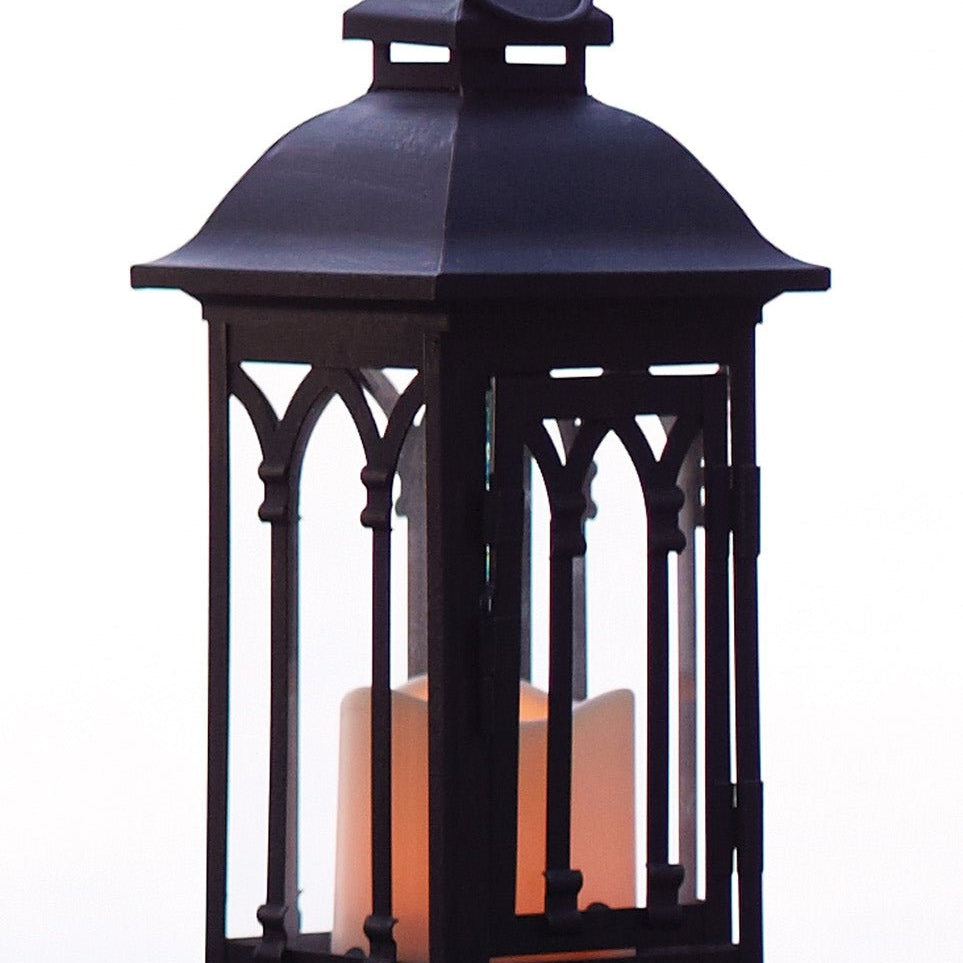 Black Metal Lantern with LED Candle (Set of 2) - Pier 1