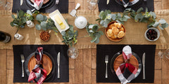 Black Ribbed Placemats, Set of 6 - Pier 1