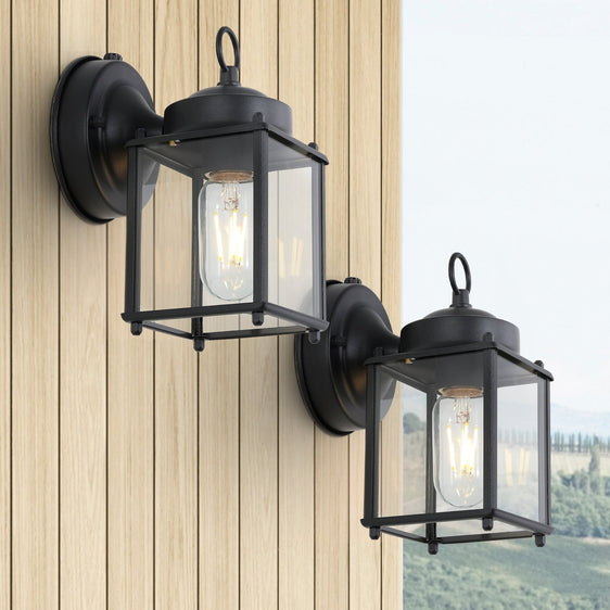 Boston-Light-Farmhouse-Industrial-Iron/Glass-Outdoor-LED-Sconce-Wall-Sconce