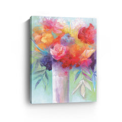 Bright And Cheery Flowers Canvas Giclee - Pier 1