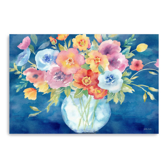 Bright-Poppies-Vase-Navy-Canvas-Giclee-Wall-Art-Wall-Art