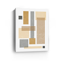 Brown Shapes and Lines Canvas Giclee - Pier 1