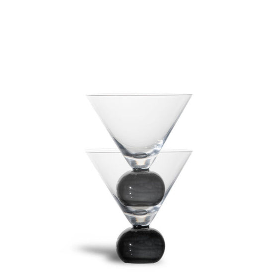 ByON-by-Widgeteer-Spice-Martini-Glasses,-Set-of-2,-Black-Drinkware