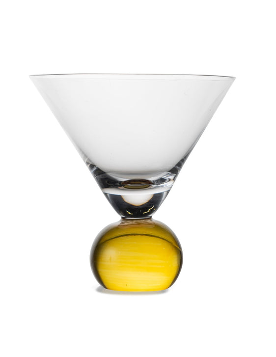 ByON-by-Widgeteer-Spice-Martini-Glasses,-Set-of-4,-Yellow-Drinkware