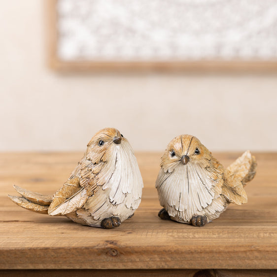 Carved-Leaf-Bird-Figurine,-Set-of-2-Decorative-Accessories