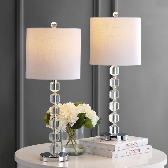 Cary-Modern-Stacked-Crystal/Metal-LED-Table-Lamp-Table-Lamps
