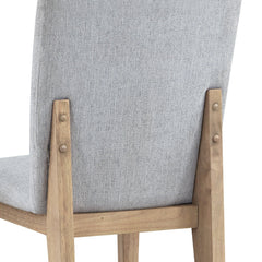 Caspian Linen and Oak Wood Dining Chair, Set of 2 - Pier 1