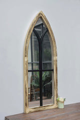 Cathedral Arched Windowpane Wall Mirror - Pier 1