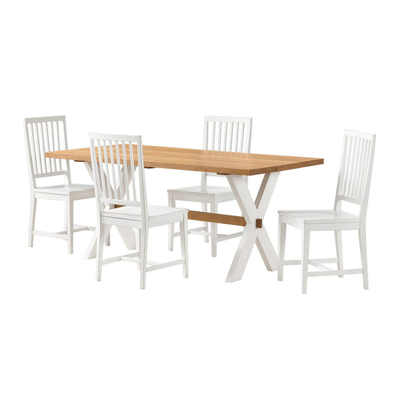 Chelsea 72" Dining Table with 4 Wood Chairs - Pier 1