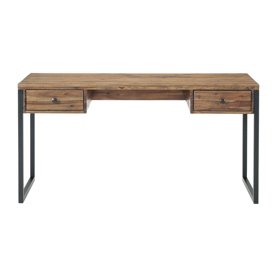 Claremont 60"W Rustic Wood and Metal Desk - Pier 1