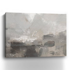 Contemporary Gray Abstract landscape Canvas Giclee - Pier 1