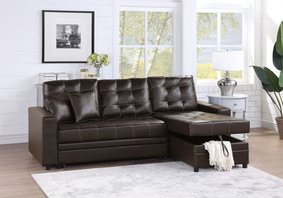 Convertible-Sectional-with-Upholstered-Tufted-Sofas