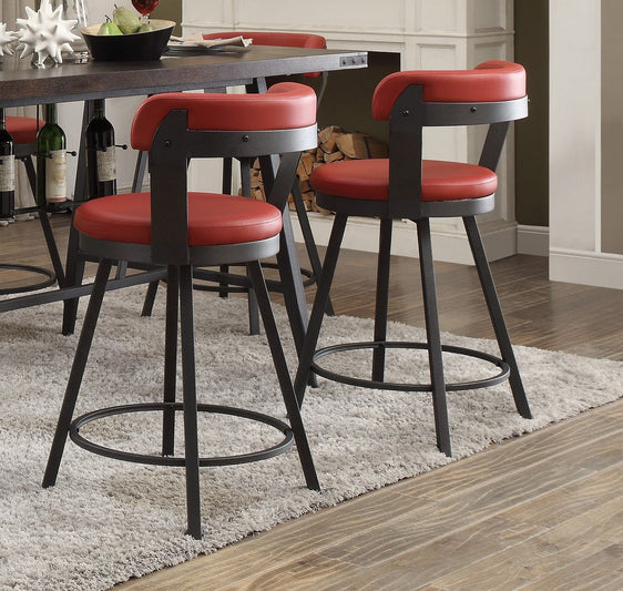 Counter Height Dining Chair with Faux Leather Upholstered - Pier 1