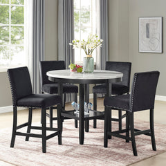 Counter Height Dining Table with Faux Marble Top - Pier 1