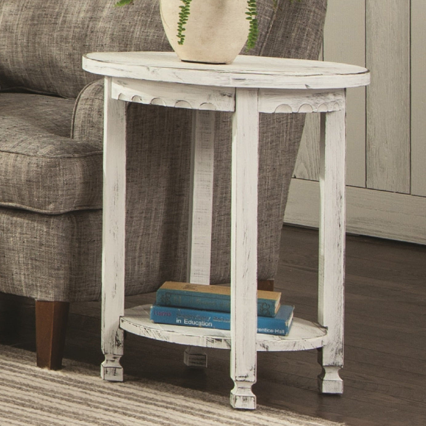 Country-Cottage-Round-End-Table-End-Tables