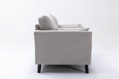 Damian Living Room Set with Woven Fabric Sofa and Loveseat - Pier 1
