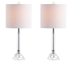 Dana Crystal Column/Metal LED Table Lamp, Set of 2 - Pier 1