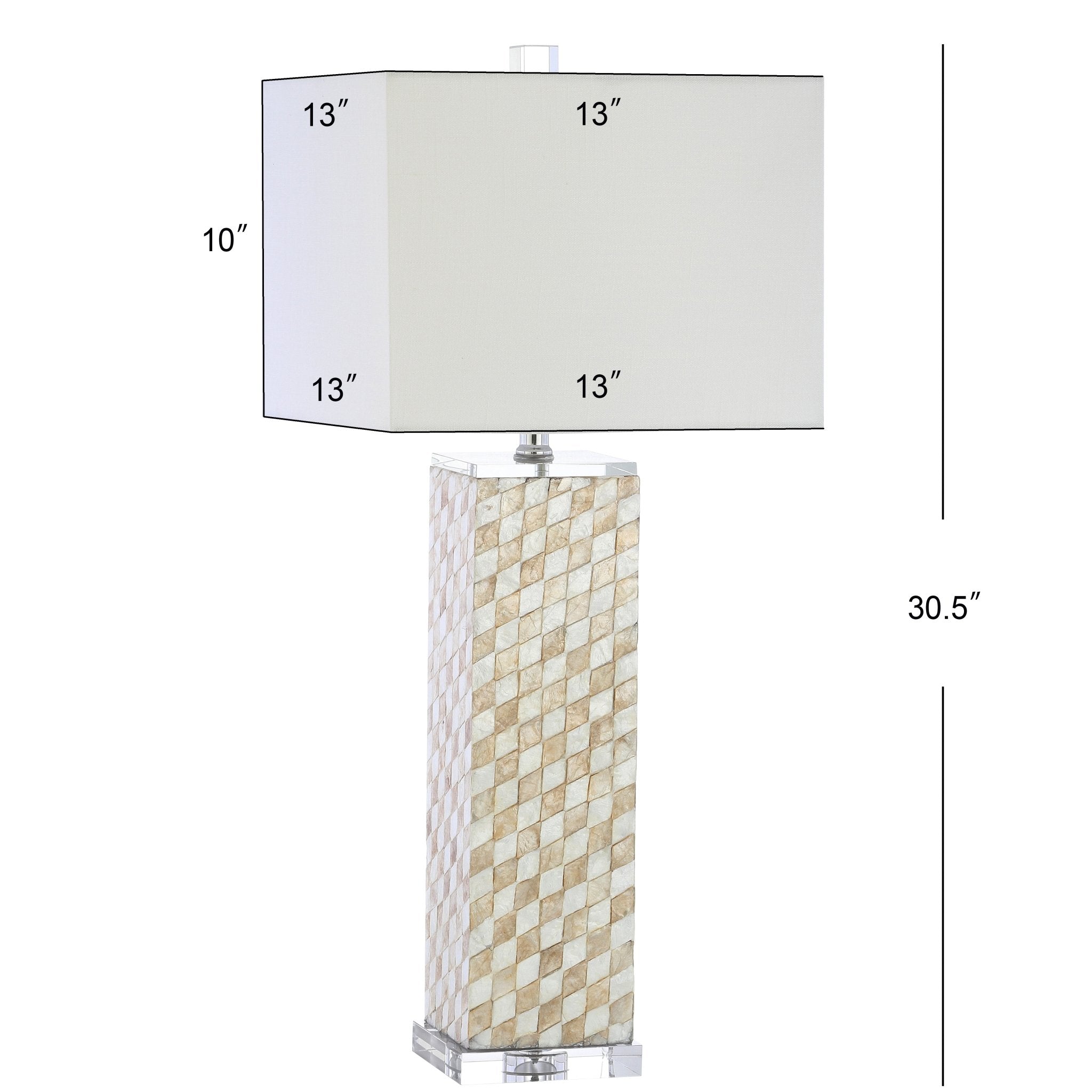 Daniel Seashell/Crystal LED Table Lamp - Pier 1