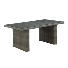 Dark Gray Asti All-weather Wicker Outdoor 26" Cocktail Table - Pier 1