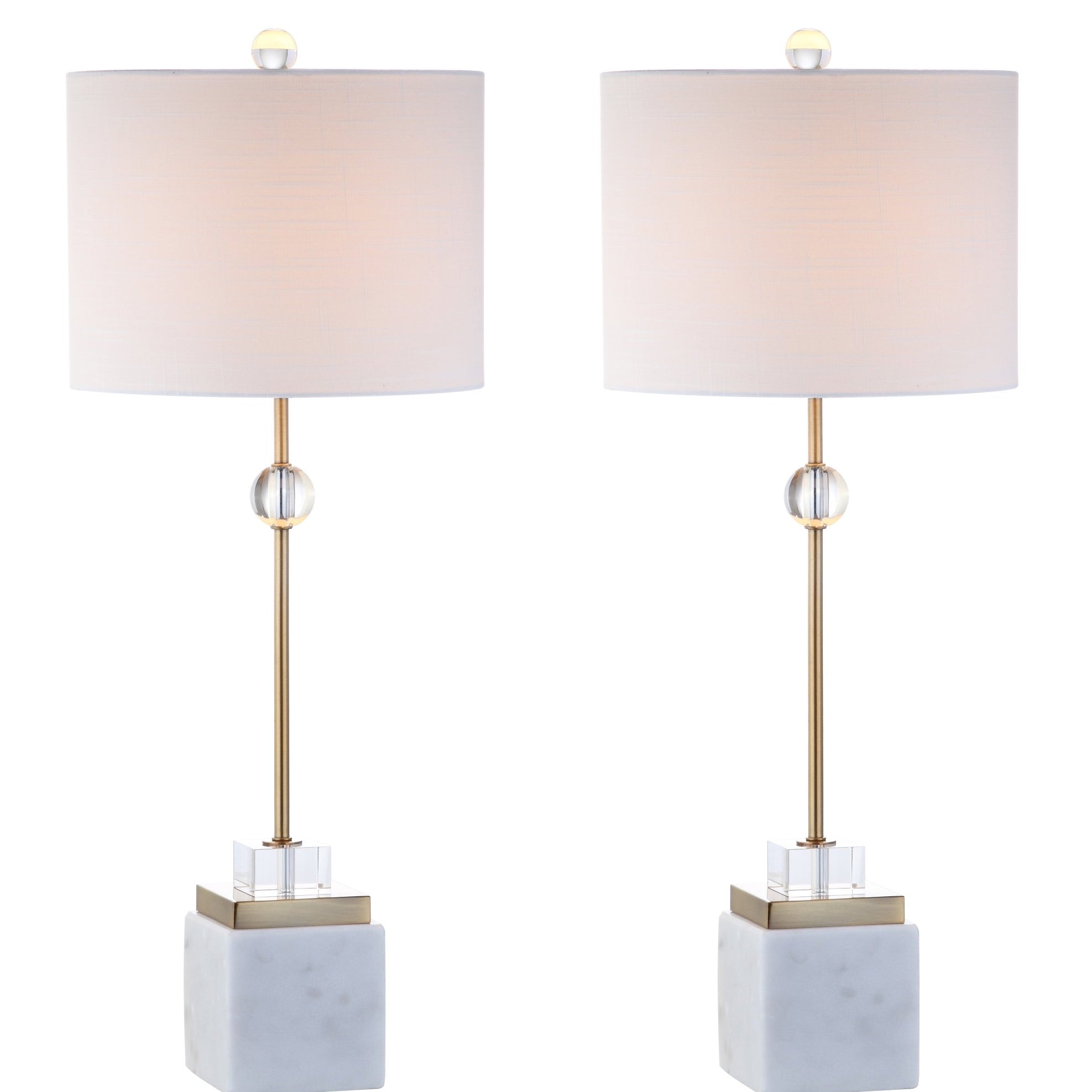 Dawson Marble/Crystal LED Table Lamp - Pier 1